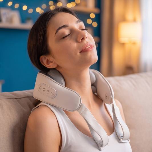 Medi Relief Deep Tissue Neck Massager [Limited time Offer ONLY Buy One Neck Massager Get One 16-Roller Massager For Free Ends 31 AUG]